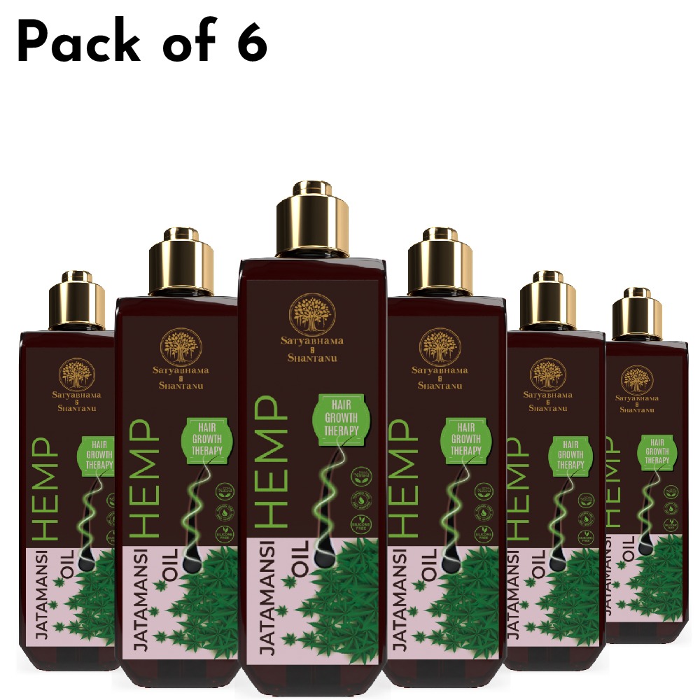 Jatamansi Hemp Hair Oil (200 ml) Pack Of 6